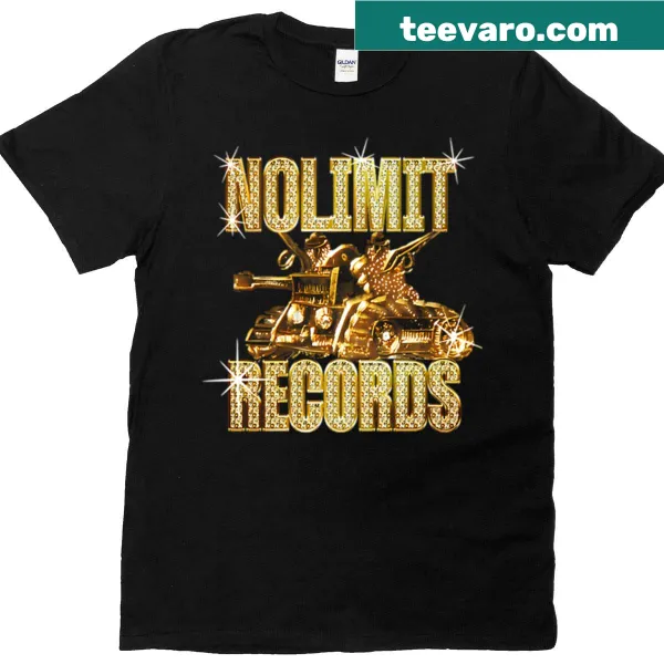 Bold typography No Limit Records graphic T-shirt design.