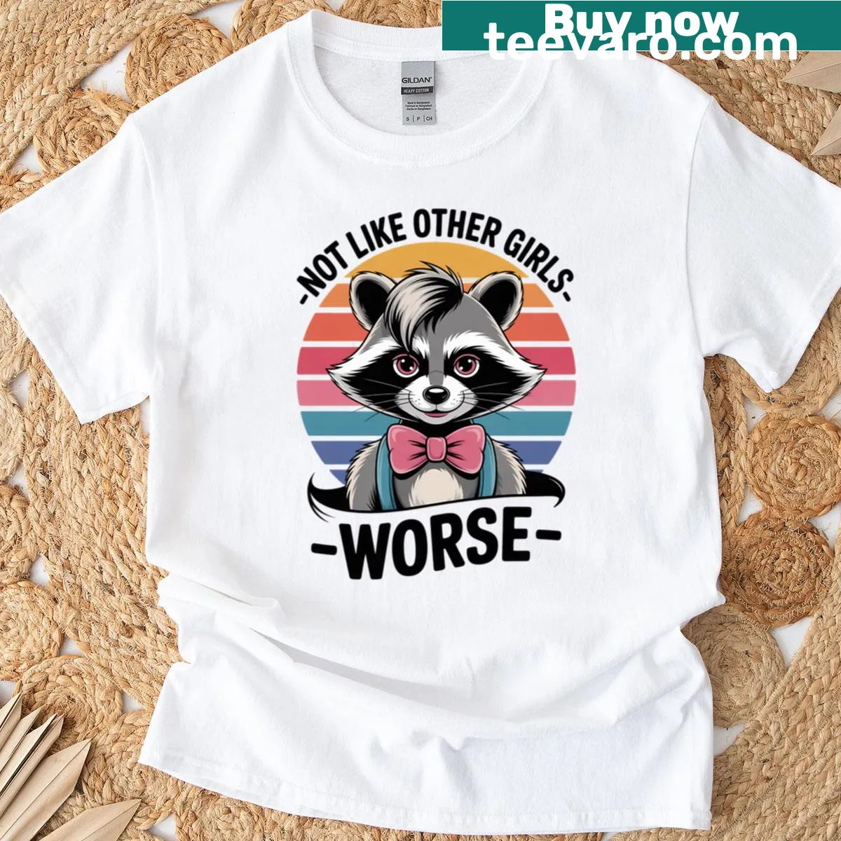 T-shirt with a sarcastic slogan 'Not Like Other Girls Worse' — on a men's t-shirt