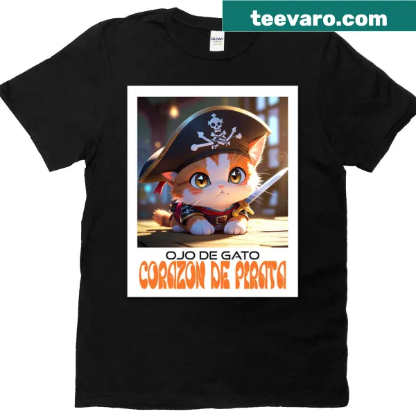 Pirate-themed t-shirt with whimsical text