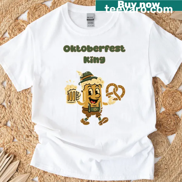 Oktoberfest-themed T-shirt with beer fest legend graphic