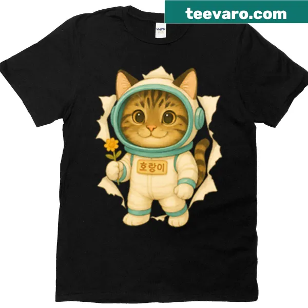 Illustration of a cat imagining itself as a space explorer