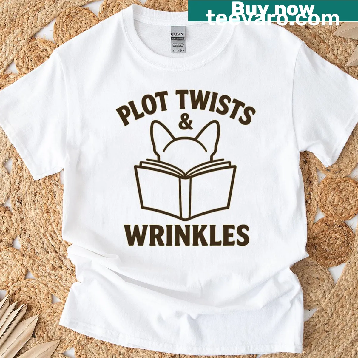T-shirt featuring a funny saying and a Sphynx cat for book lovers — on a men's t-shirt