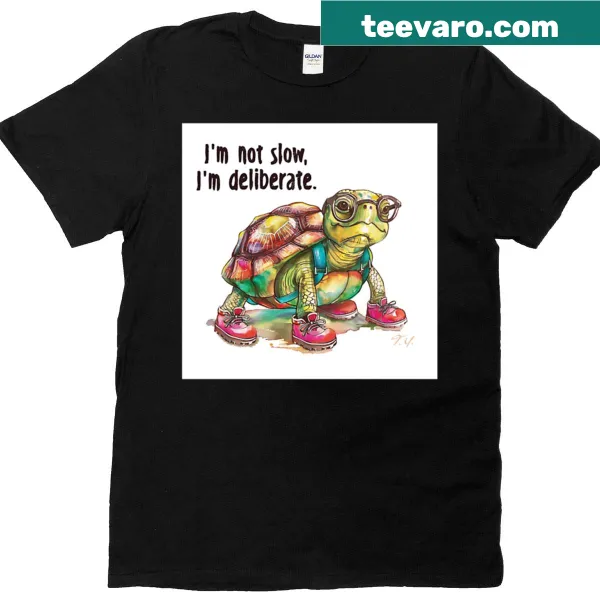 Positive turtle graphic T-shirt promoting good vibes