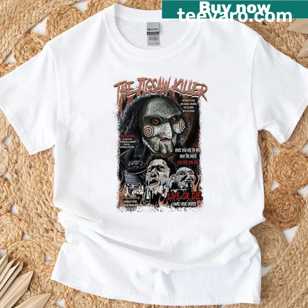 Saw Jigsaw symbol horror movie T-shirt
