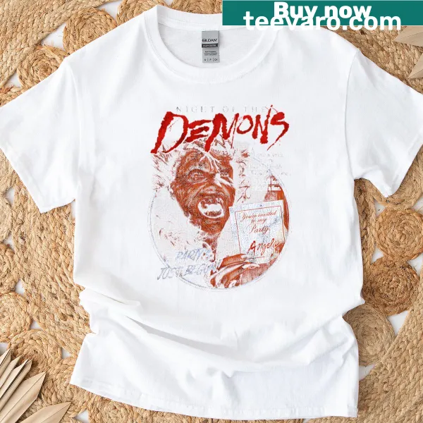 Vintage horror film design with a humorous twist on a Halloween t-shirt.