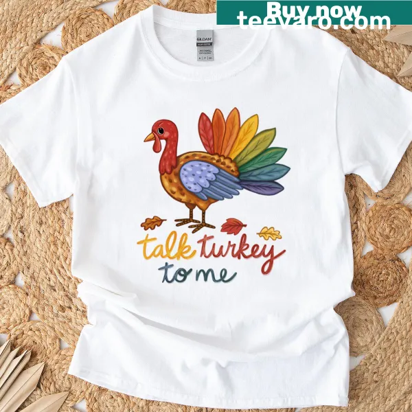 Witty Thanksgiving turkey-themed t-shirt with playful text