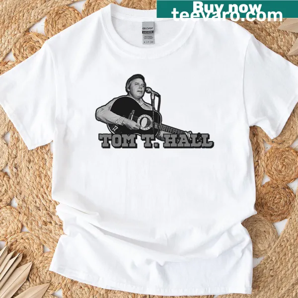 Tom T Hall T-shirt featuring a vintage-style graphic honoring the musician
