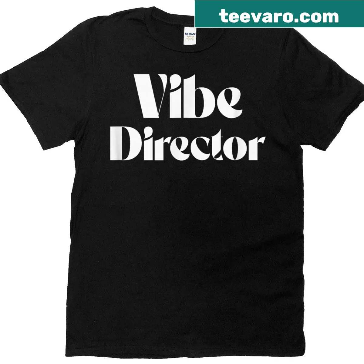 Bold text T-shirt with 'Vibe Director' emphasizing leadership — on a men's t-shirt