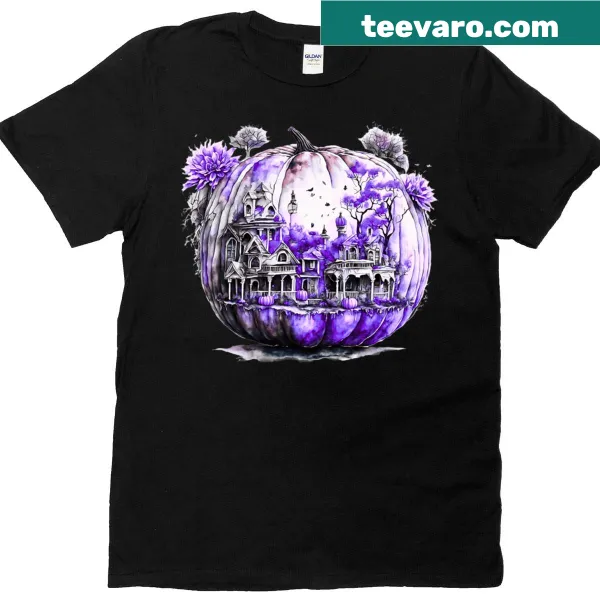 Thanksgiving pumpkin illustration on T-shirt