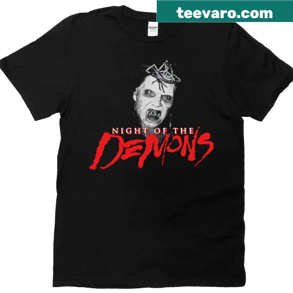 Vintage t-shirt with humorous horror movie graphics