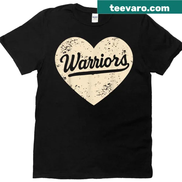 Vintage-style T-shirt with graphic celebrating the warrior spirit in all ages