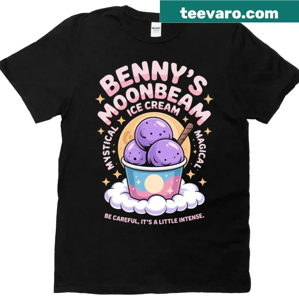 Vintage-style T-shirt with retro ice cream graphic for women