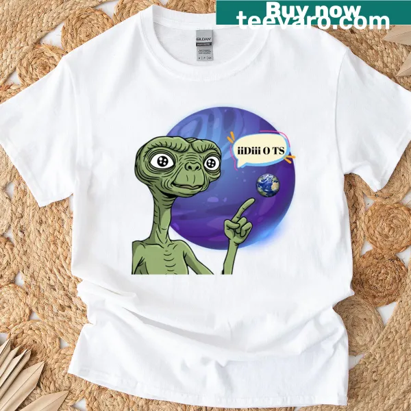 T-shirt featuring whimsical galaxy design
