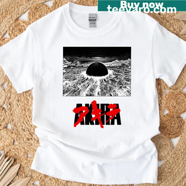Akira themed T-shirt with explosion graphic and logo