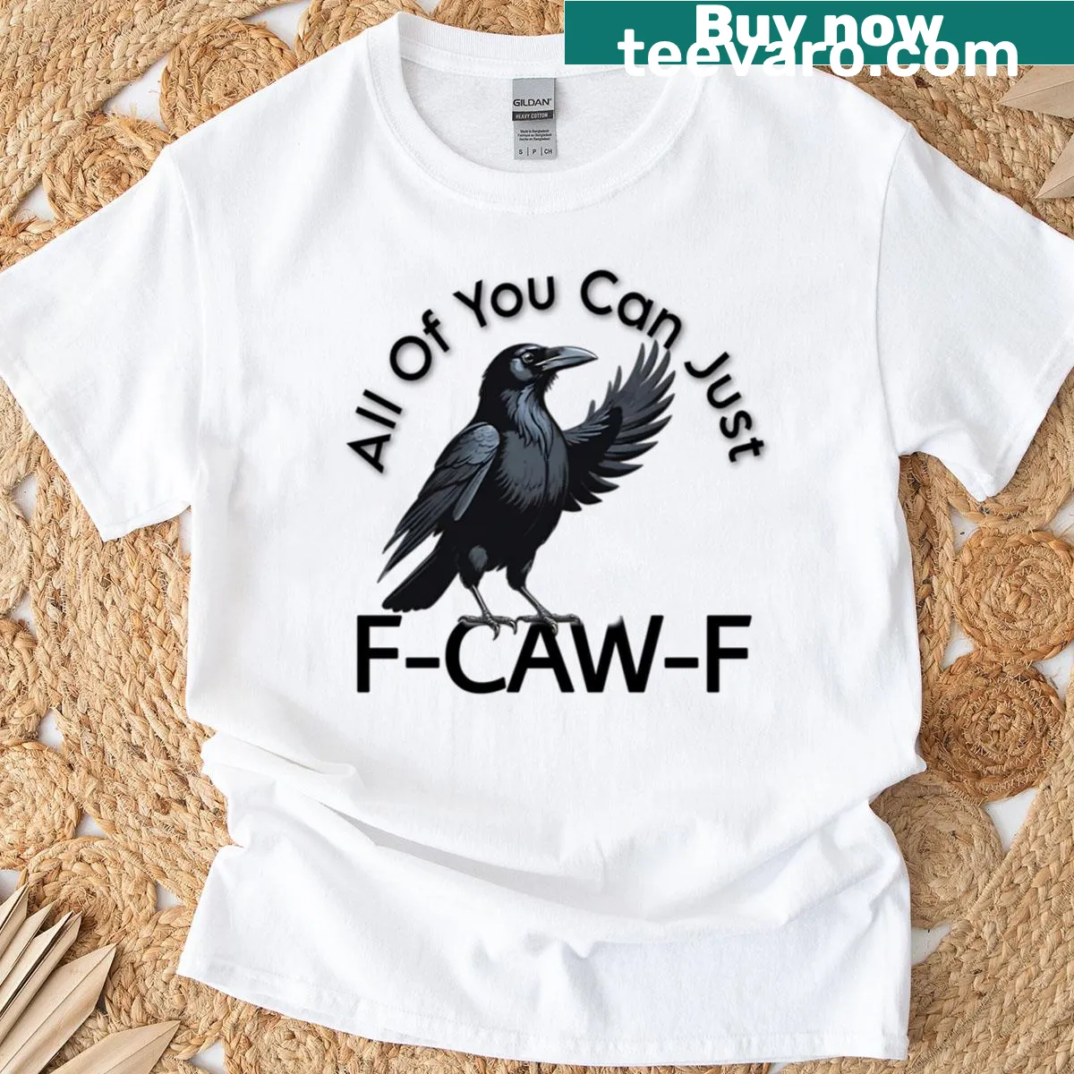 Edgy humor text T-shirt with bold lettering — on a men's t-shirt