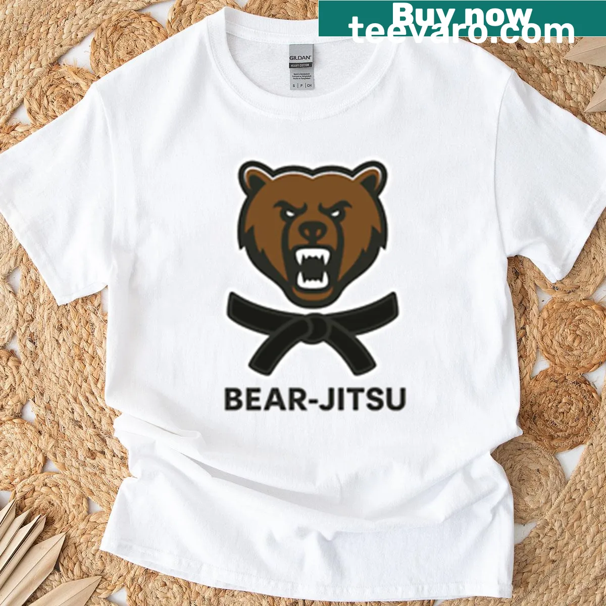 Minimalist t-shirt featuring a black belt graphic for martial arts lovers — on a men's t-shirt