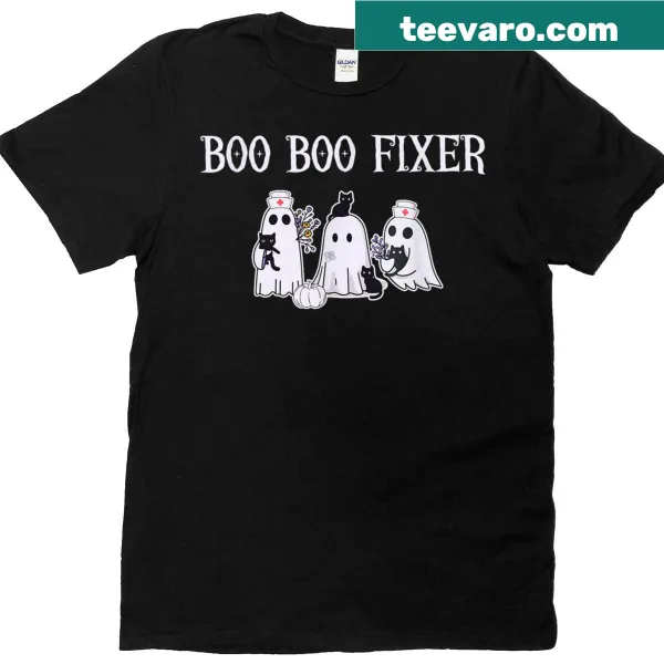 Cute ghost nurse illustration for Halloween t-shirt