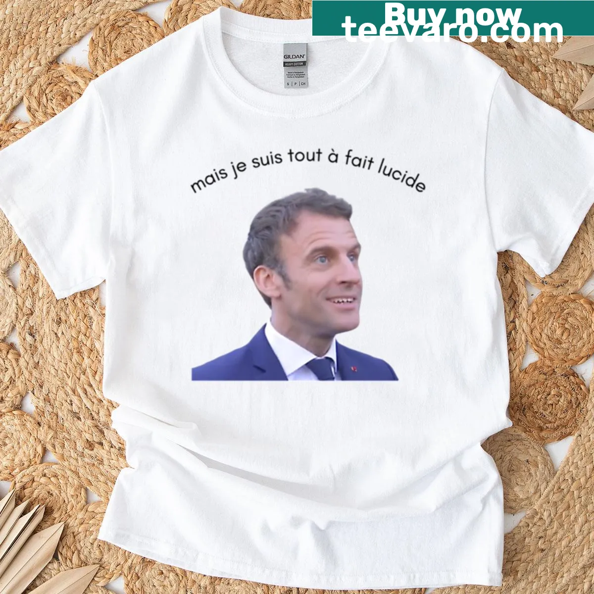 Funny meme graphic T-shirt — on a men's t-shirt
