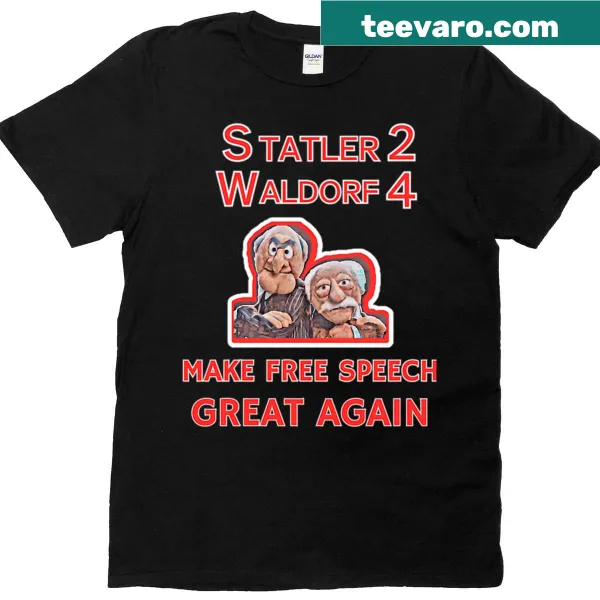 Vintage-style t-shirt featuring cartoon puppets and comedy theater theme