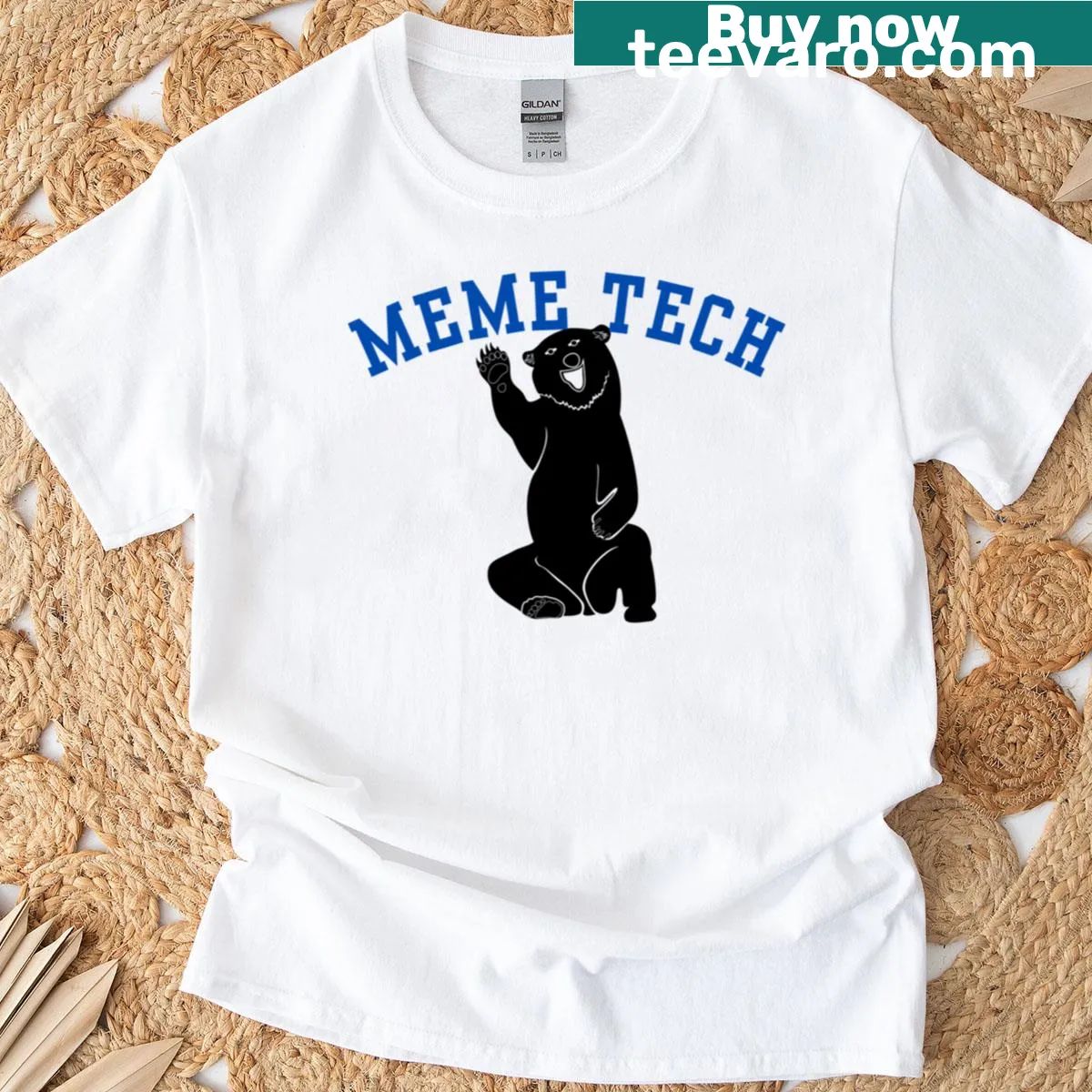Funny typography design blending college humor and tech on a t-shirt — on a men's t-shirt