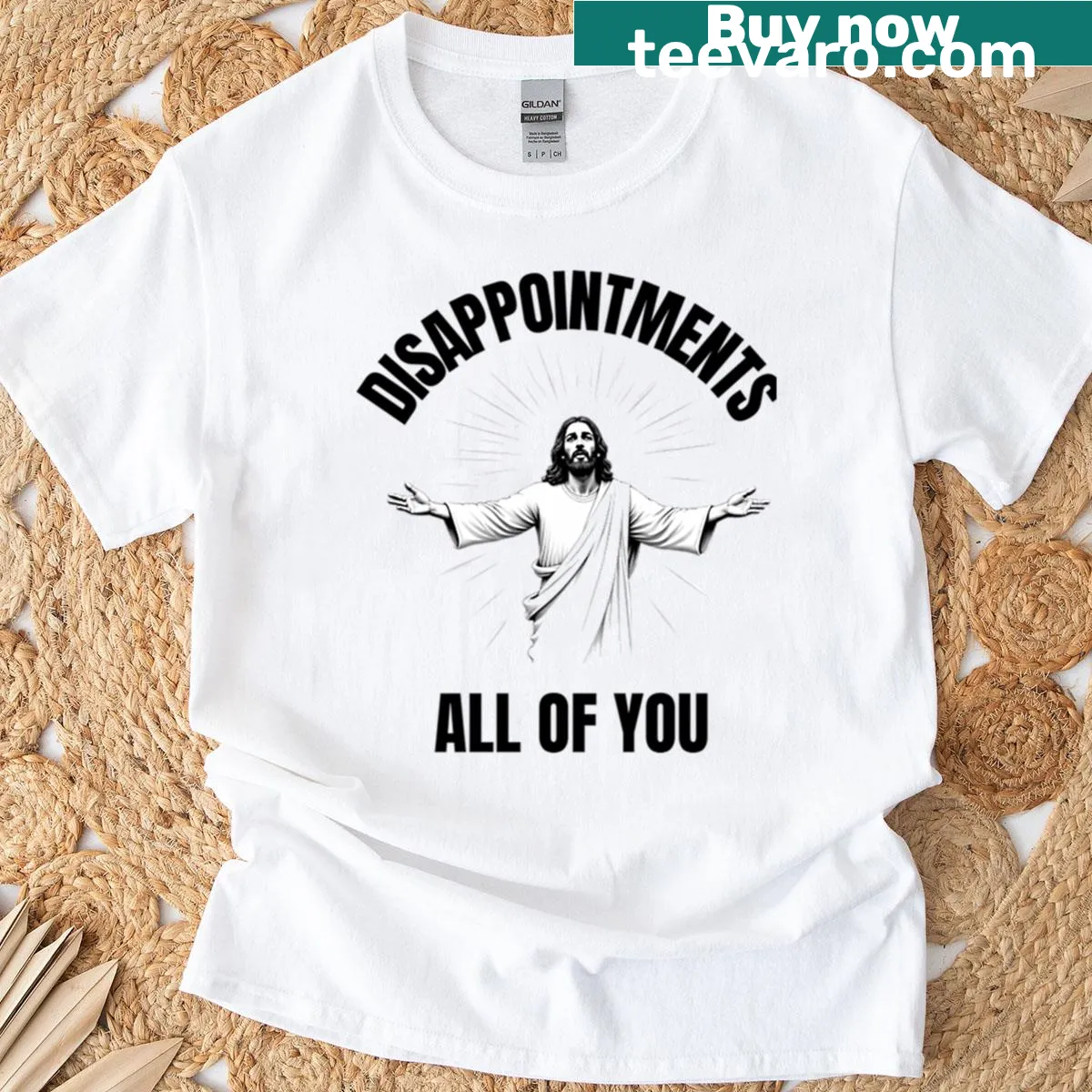Bold statement T-shirt reading 'Disappointments All Of You' — on a men's t-shirt