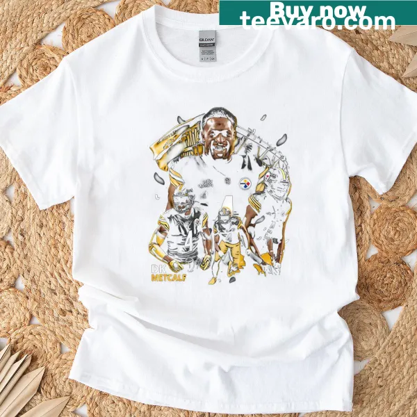 D.K. Metcalf T-shirt featuring Pittsburgh flag design