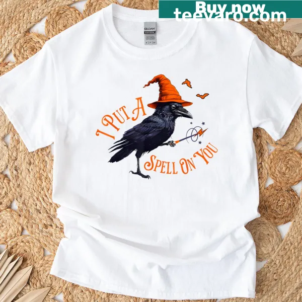 Funny black bird t-shirt featuring a humorous crow phrase