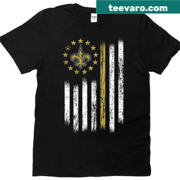 T-shirt featuring the design of the New Orleans flag