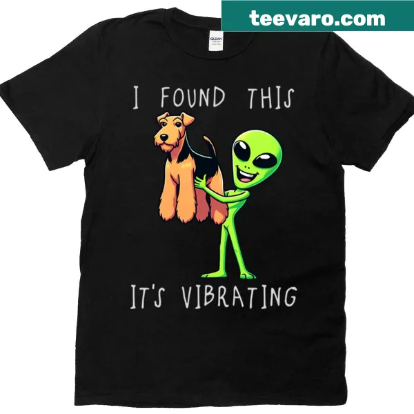 Funny Airedale Terrier cartoon t-shirt for kids