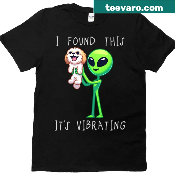 Cartoon Cavachon alien graphic for humor