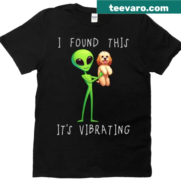 Cartoon alien cockapoo t-shirt with funny caption