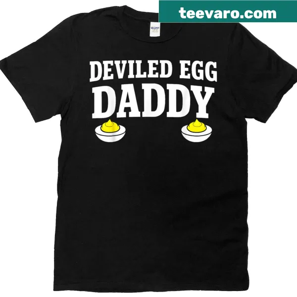 Retro deviled egg graphic with the phrase Deviled Egg Daddy