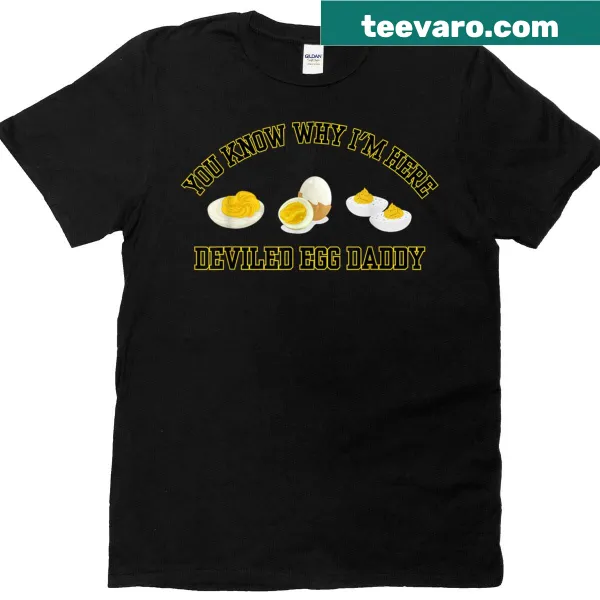 Thanksgiving t-shirt with deviled egg graphic and funny text
