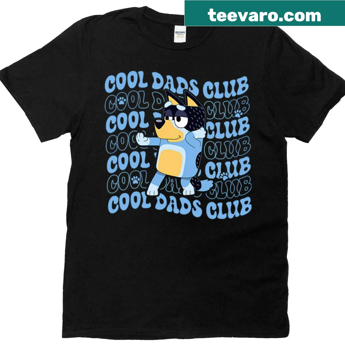 Vintage cartoon dog meme t-shirt in a fun 90s style — on a men's t-shirt