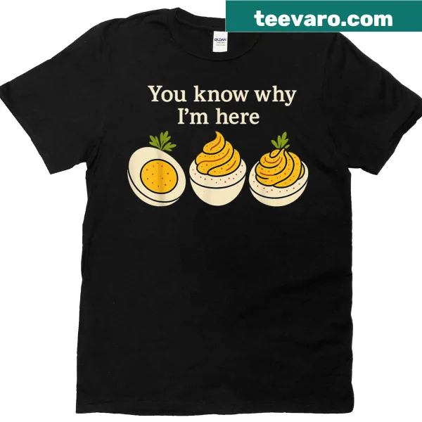 Funny Thanksgiving t-shirt with deviled eggs graphic