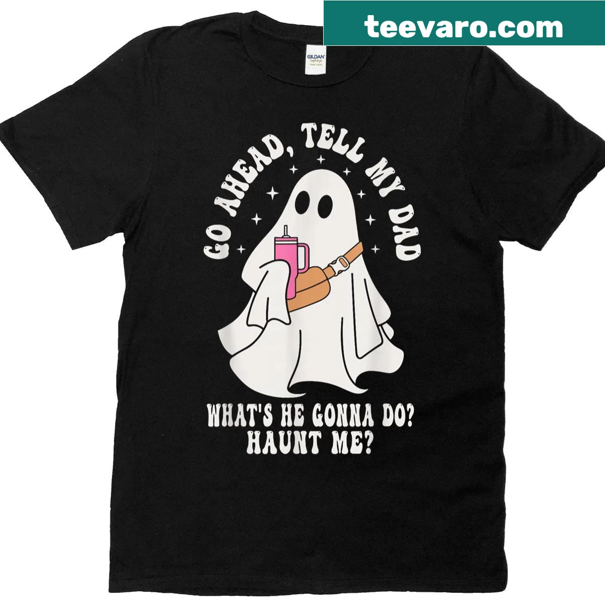 Funny t-shirt with humorous dad quote — on a men's t-shirt