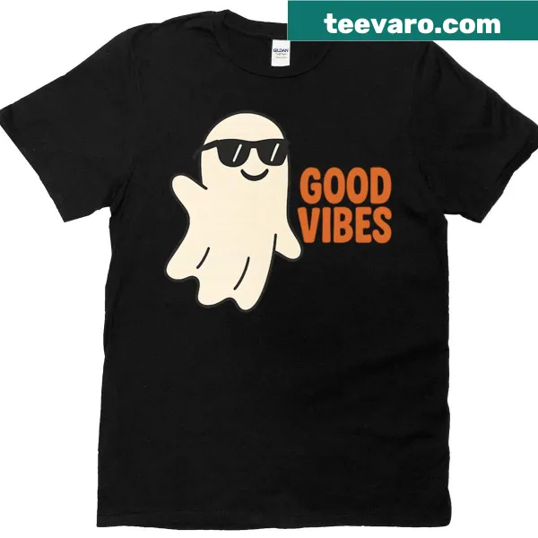 Humorous ghost graphic T-shirt for Halloween