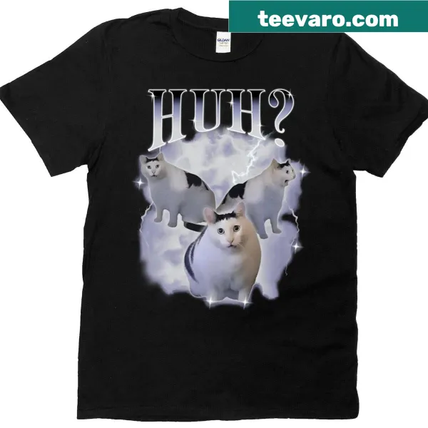 Silly cat meme t-shirt with humorous text