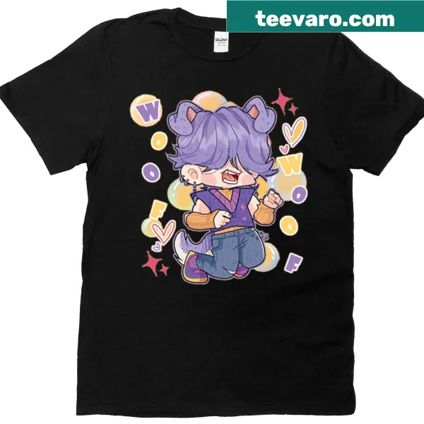 Anime-style T-shirt featuring a fun demon hunting graphic for kids