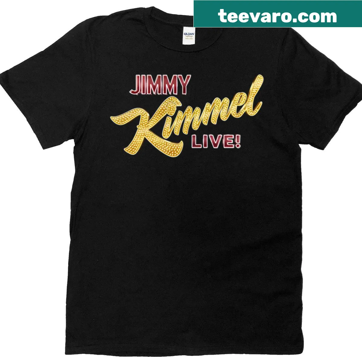 T-shirt with the phrase 'Jimmy Kimmel Live Suspended' — on a men's t-shirt