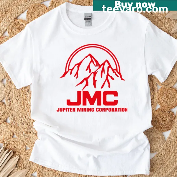 T-shirt featuring the Jmc logo
