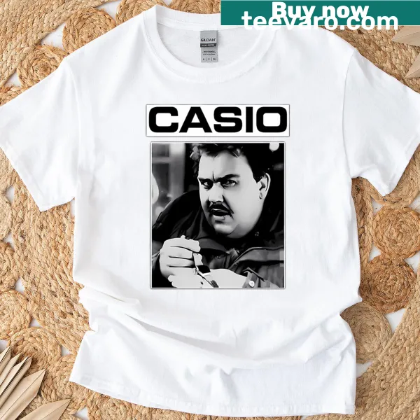 Vintage distressed T-shirt featuring John Candy meme