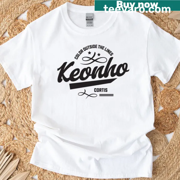 T-shirt featuring Keonho Cortis Morcaworks text, celebrating creativity.
