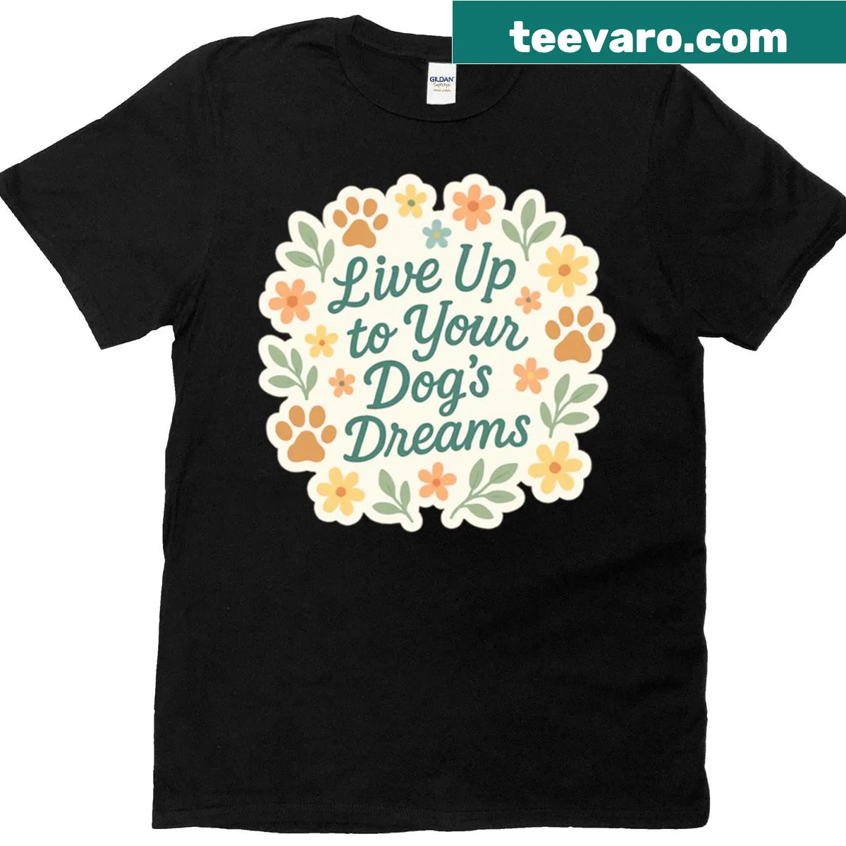 Cute dog quote t-shirt with a playful phrase about dogs — on a men's t-shirt