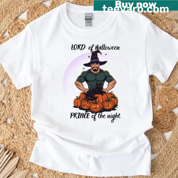 Halloween-themed T-shirt with magical graphic elements