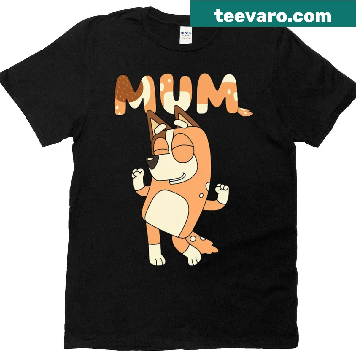 Cartoon dog meme t-shirt with vintage 90s style — on a men's t-shirt