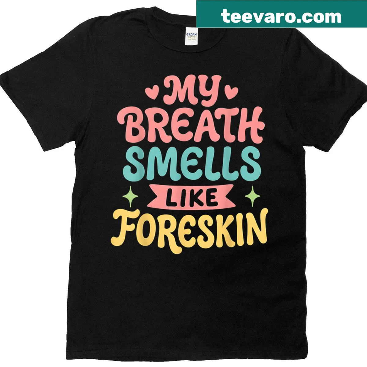Bold humorous T-shirt with edgy text — on a men's t-shirt
