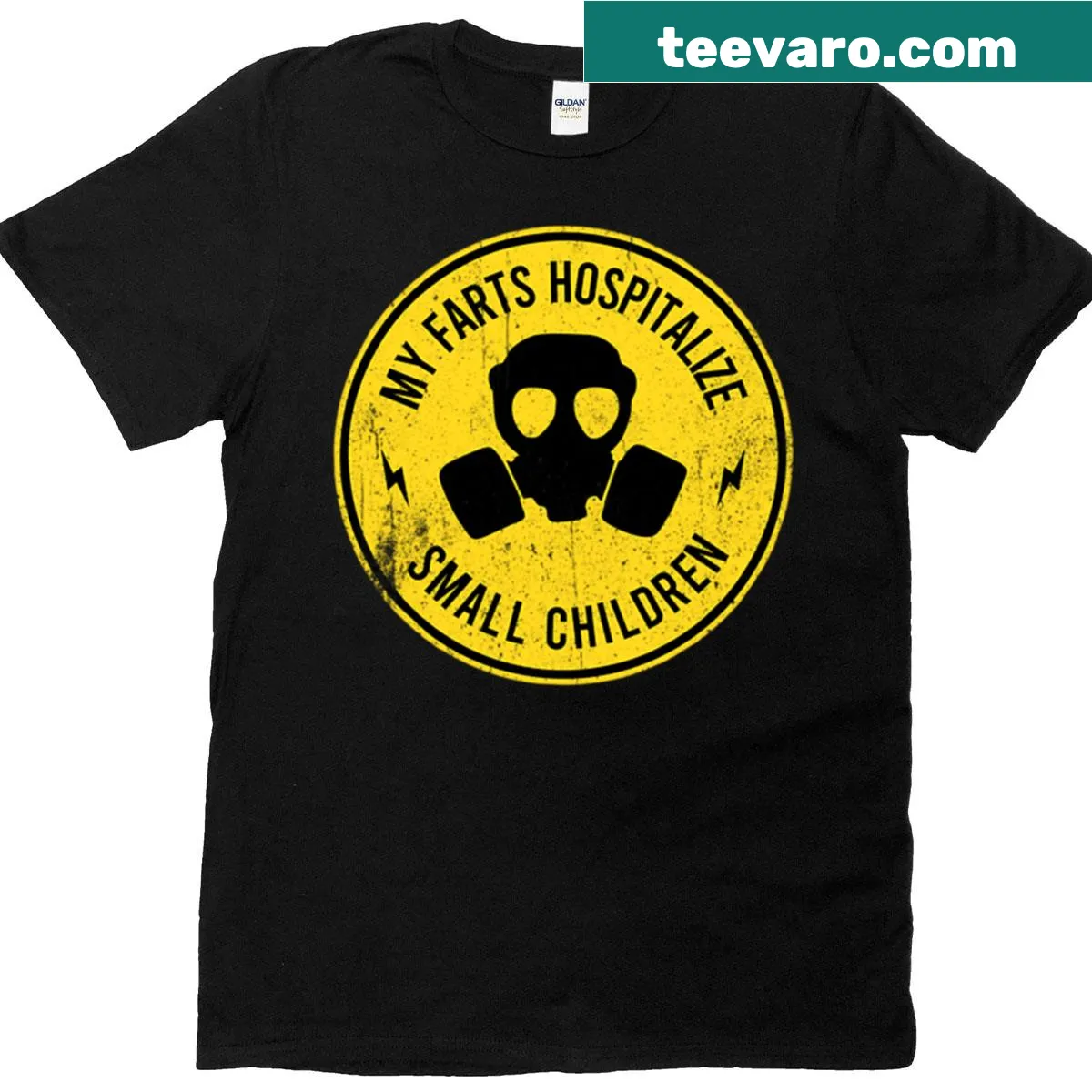 Edgy humor T-shirt featuring a bold statement about farts for a comedic twist. — on a men's t-shirt