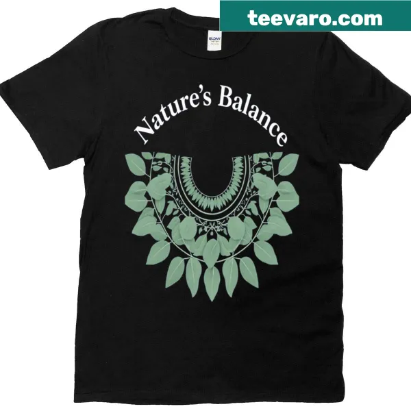 Illustrated t-shirt depicting nature's balance