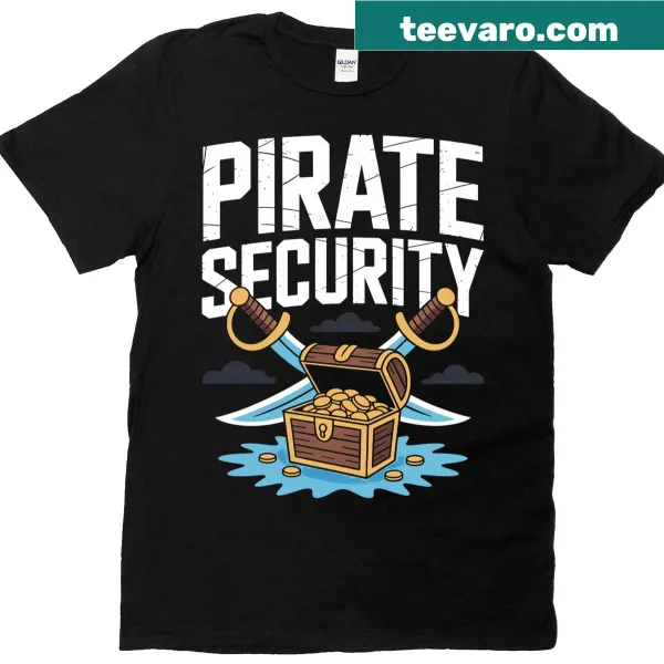 Funny Pirate Security Halloween costume t-shirt for mom and dad